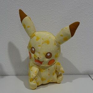 Tomy Pokémon Yellow and Brown Plush Toy 9” tall ears 4” t